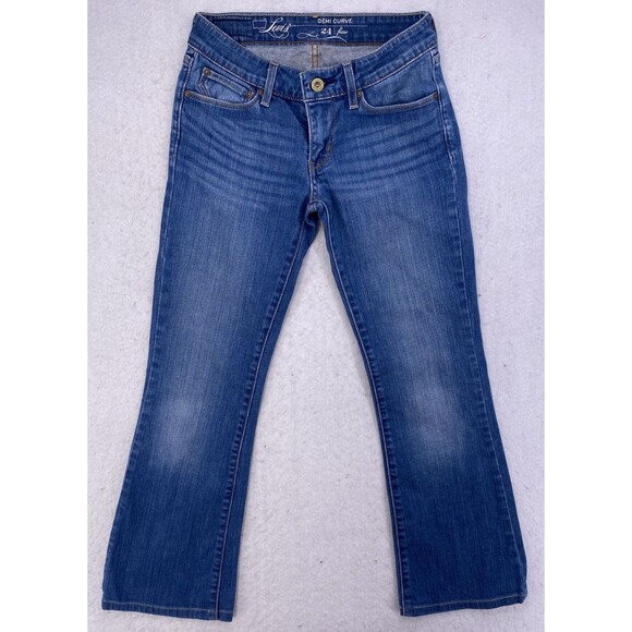 Levi's Denim - Levi's Demi Curve Flare Jeans Womens Blue Denim Low Rise Stretch 24x27